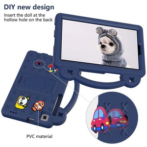 Joli ours Design EVA mousse enfants étui pour <span class=keywords><strong>tablette</strong></span> pour <span class=keywords><strong>Samsung</strong></span> Tab A7 Lite 8.7 pouces T220 T225 poignée pliable support antichoc couverture - Product Image 5