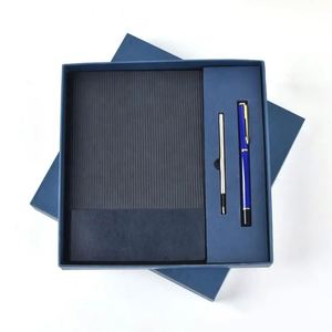 A5 Premium Leather Notebook & Pen Gift Set, Business Stationery Set with Custom Logo - Product Image 1