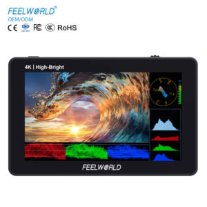 FEELWORLD F6 PLUSX 5,5 "DSLR Cámara Monitor de campo 1600nit Brillo IPS Pantalla táctil <span class=keywords><strong>4K</strong></span> Entrada HDMI Salida Forma de onda Pedido al por mayor - Product Image 1