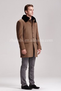 Abrigo de Cachemira de lana <span class=keywords><strong>Camel</strong></span> de alta calidad para hombre - Product Image 2