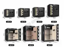 25ミニ金庫ホームオフィスホテルスマート指紋とパスワードロック壁隠された小さな預金金庫お金のためのジュエリー金庫