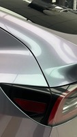 Film Vinyle Adhésif Super Brillant Diamant Gris Capri Violet PET 7,5 mil Épais Style Sportif Effet Changeant de Couleur pour Carrosserie Automobile Rouleau 1,52x17M