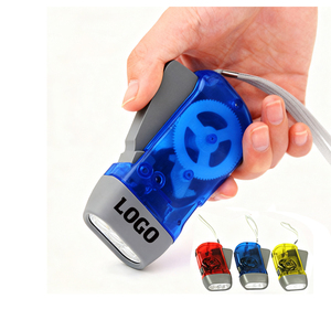 YS5176 3 LED Hand Pressing Dynamo Flashlight Crank Power Wind up Torch Light Camp Lamp Dynamo Lamp