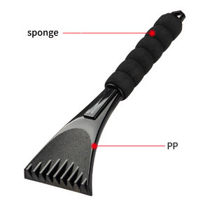 Grattoir à glace portable en plastique pour l'hiver, outil de nettoyage de la neige, poignée en éponge, pour le dégivrage du pare-brise, grattoir à glace pour fenêtre de <span class=keywords><strong>voiture</strong></span> - Product Image 4