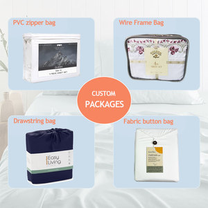 Thời trang sang trọng bedsheets 100 cotton trắng bedding <span class=keywords><strong>Set</strong></span> khách sạn bộ đồ giường Linen Vua Kích thước bộ bedsheets Bộ - Product Image 5