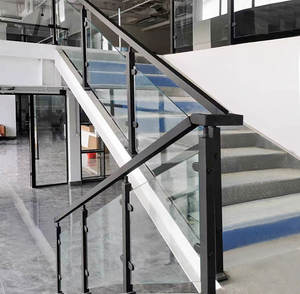 ราวสเตนเลสแบบทำมือสำหรับบันไดระเบียงทำจากโลหะอลูมิเนียมราวจับแบบทำ<span class=keywords><strong>มือ</strong></span> - Product Image 3