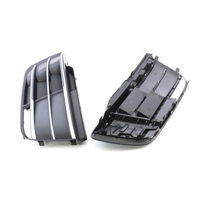 Audi Q5 Fog Light Bezels 2018-2022 Black ABS Front Bumper Grille Cover D155 - Product Image 3
