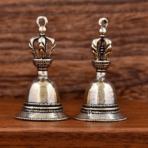 Accessorio in ottone piccolo campanello palmare buddista a cinque punte demone sottomisura portachiavi portachiavi per uomo e donna - Product Image 2