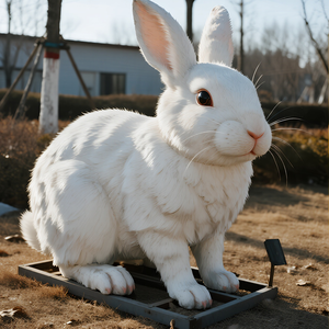 Handmade animatronic thỏ trong nhà/ngoài trời mô phỏng động vật mô hình cho công cộng Playhouse vườn Trường Giáo Dục phiêu lưu công viên - Product Image 4