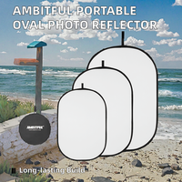 Diffuseur photo de studio pliable en PVC, portable, ovale, multi-disques, réflecteur transparent blanc, taille 80x120/100x150/150x200cm