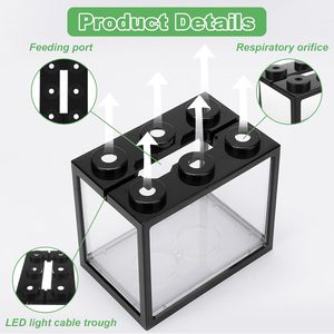 Mini peces ecológicos al por mayor con iluminación LED USB, transparentes, de plástico, pequeños, para exhibición en oficinas - Product Image 6