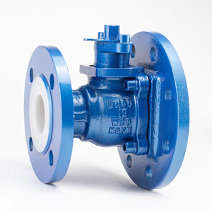 Vanne à boisseau sphérique avec doublure PFA au fluor, résistante aux acides et aux alcalis, pour le fond de cuve de décharge et de réaction - Product Image 5