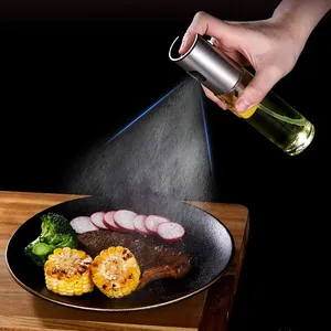 Botol semprotan minyak, Stainless Steel pompa anti bocor untuk panggangan BBQ Alat masak dan Gadget dapur