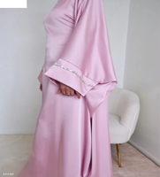 R-406 Abaya Luxe Oversize pour Femme Grande Taille Vêtement Islamique Motif Papillon Fabricant Accessoires Musulmans Traditionnels