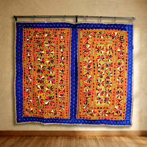 Banjara Rare Mirror Kutch Indian Wall Hanging <b>Tapestry</b> - Product Image 1