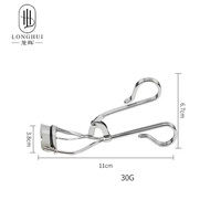 Recourbe-cils manuel en acier inoxydable Longhui pour des boucles naturelles et durables, recourbe-cils portable style tournesol à large angle