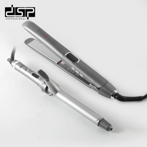 Set de Plancha y Rizador de Pelo Dsp, Herramienta de Peinado Profesional de Metal para Mujeres - Product Image 1
