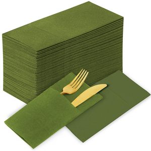 Sang Trọng Túi Gấp Giấy Dùng Một Lần Tùy Chỉnh Đám Cưới Khăn Ăn Mô Tùy Chỉnh Cocktail Khăn Ăn Cá Nhân Serviettes - Product Image 1