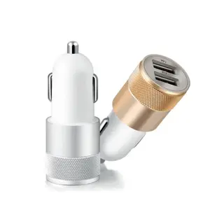 Dual-port Car Charger For Mobile Phone, 12 Volt Charger Accessories Dual Usb Chargers For Cars
