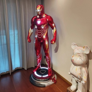 Scultura Modello Luminoso a Grandezza Naturale di <span class=keywords><strong>Iron</strong></span> <span class=keywords><strong>Man</strong></span> Mk50 della <span class=keywords><strong>Marvel</strong></span> in Fibra di Vetro, Decorazione di Grandi Dimensioni di Grande Successo - Product Image 3