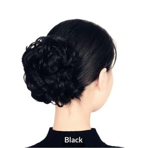Pince à cheveux pour <span class=keywords><strong>chignon</strong></span> bouclé en soie, pince à cheveux pour femme, pince requin pour <span class=keywords><strong>chignon</strong></span> naturel et volumineux avec fausse perruque intégrée - Product Image 5