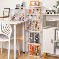 Boîte de rangement en plastique pour figurines organisateur garage kit affichage collecté jouets spectacle étagère conteneur de rangement boîte