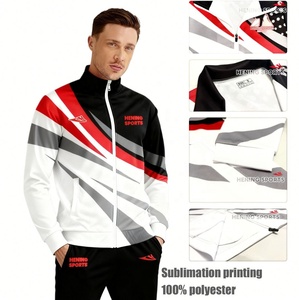 Chaqueta Deportiva al por Mayor para <span class=keywords><strong>Hombre</strong></span>, Mujer y Niño, Chaquetas de Entrenamiento de Invierno, Chaqueta Deportiva Personalizada con Cremallera para Equipo de Fútbol Rojo - Product Image 5