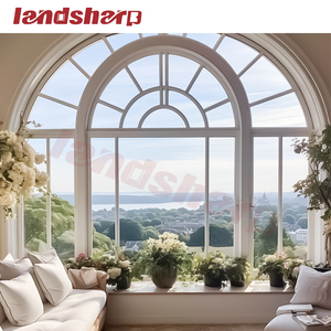 Finestre a battente francesi Landsharp a doppio vetro con taglio termico in alluminio, finestra ad arco, <span class=keywords><strong>porta</strong></span> in vetro per uso domestico - Product Image 3