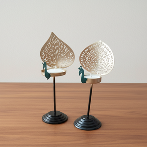 Brass Light <b>Candle</b> Holder <b>Set</b> Traditional Wedding Decor for Home Festival Use Oil Lamps Accessories - Product Image 2