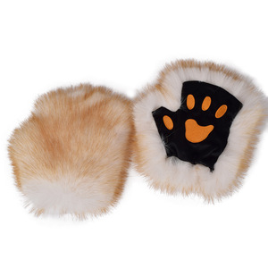 Guantes de Pata de Lobo de Piel Sintética sin Dedos, Mitones Cálidos de Invierno para Cosplay, Halloween, Fiestas y Accesorios de Disfraces - ¡Venta Caliente de Fábrica! - Product Image 5
