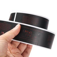 Autocollant en vinyle PET BOPP imperméable industriel pour l'impression d'étiquettes de bouteilles de luxe