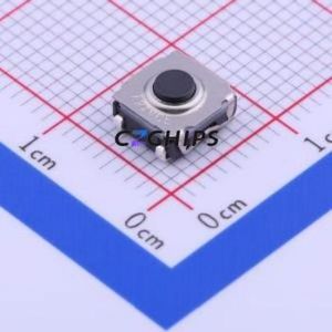 KSC341JLFS Tactile Switch SMD-4P,6.2x6.2mm Switch Single Pole Single Throw Round Button 3N Vertical Mount - Product Image 1