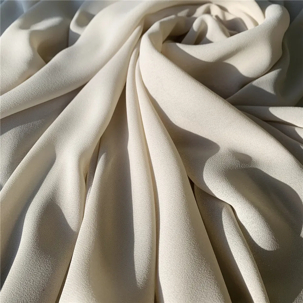 Poliéster de tecido reciclado elegante, cor japonesa, durável, para roupas