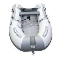 Offre Spéciale – Bateau Pneumatique Pliable 270 cm (8 pieds) en PVC/Hypalon avec Plancher Gonflable ou en Aluminium en Option pour la Pêche et les Activités Nautiques en Extérieur