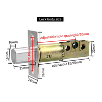 Serrure à cylindre de sécurité en acier inoxydable 304, pêne dormant à clé simple face, pour entrée principale