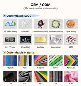 Bolsa de Mano Plegable de Poliéster Azul Oscuro Personalizada con Diseño de Parches y Logotipo de Publicidad Corporativa - Product Image 4