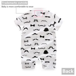 2019 verano algodón de manga <span class=keywords><strong>corta</strong></span> Niño recién nacido traje de una pieza ropa de fiesta de cumpleaños mono de bebé - Product Image 2