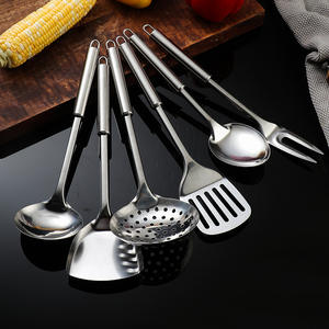 Ensemble d'ustensiles de cuisine en acier inoxydable 6 pièces pour cuisiner et servir, compatible lave-vaisselle, fabriqué à Jieyang - Product Image 4