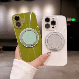 Funda Magnética para Teléfono con Anillo y Soporte 360° con Diseño de CD Grabado con Láser, para iPhone 16 15 14 Pro Max, en Stock - Product Image 4