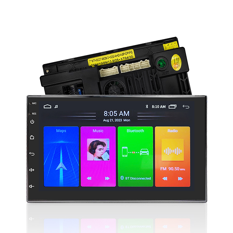 7 Multimedia Car Stereo Retractable Touch