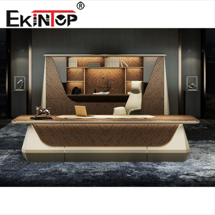 Ekintop Hot Bán Thiết Kế Mới Văn Phòng Bảng Điều Hành Quản Lý Nội Thất Văn Phòng Thiết Lập Hiện Đại L Hình Bằng Gỗ Bàn Văn Phòng