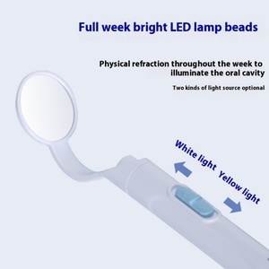 USB-Powered Anti-Fog Oral Endoscope with Light Home Dental Examination Tool Featuring Metal and <b>Plastic</b> Mouth <b>Mirror</b> - Product Image 4