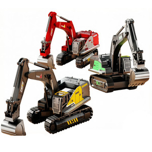 Modèles réduits de voitures <span class=keywords><strong>1</strong></span>:36, jouet excavateur, véhicules de construction en métal, simulation en alliage, à inertie, vente en gros personnalisée - Product Image 4