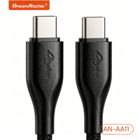 Câble Type-C Dream Kacher SC-AA11 pour téléphone portable et ordinateur, longueur 1 mètre, conducteur interne en cuivre pur à 100 brins, isolation TPE