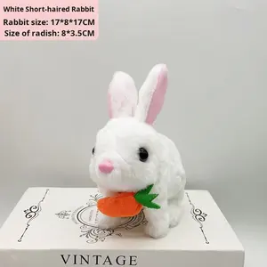 Vente Flash Transfrontalière : Jouet Lapin Blanc Électrique Brodé en Peluche Ultra Douce, qui Saut et Abaie, pour la Saint-Valentin, Anti-stress pour Enfants - Product Image 6