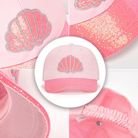 RongGuang nuevo diseño de alta calidad 6 paneles ajustable lindo parche bordado personalizado Logo sol moda niños gorras de béisbol