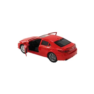Red Color Pull Back Kids Small Licensed Toyotaed Camryed Model Car Toy Alloy With Light