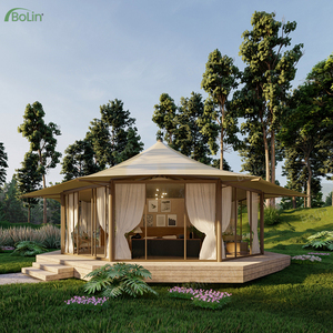 Lüks açık köşkü çadır su geçirmez 2-4 kişi 8M sekizgen tek tepe çadır kamp ev otel çadır tatil için - Product Image 1