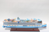 Modelo de Barco de Crucero de Resina y Madera, Estilo Náutico, Pintado a Mano, de Alta Calidad, Barato, Decoración para el Hogar, Estilo Europeo