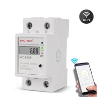Công Tơ Điện Tiêu Thụ Kỹ Thuật Số KWh Din Rail Đồng Hồ Đo Năng Lượng Thông Minh Công Suất WiFi Watt Điều Khiển Công Tắc Từ Xa Ứng Dụng Tuya 110V 220V AC